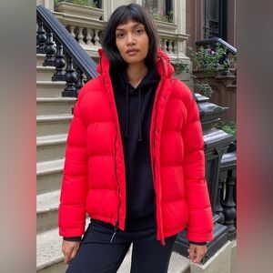 Aritzia TNA The Super Puff Regular Length | Size 2XS | Catalina Red